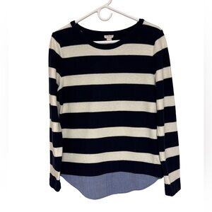 J. Crew Classic Navy Knit Sweater Women’s Medium